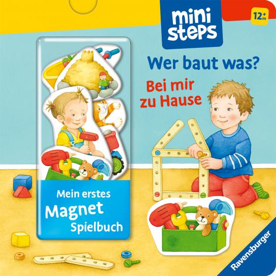 Cover-Bild Mein erstes Magnetbuch: Wer baut was? Bei mir zu Hause