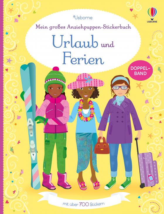 Cover-Bild Mein großes Anziehpuppen-Stickerbuch: Urlaub und Ferien