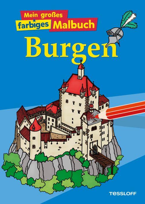 Cover-Bild Mein großes farbiges Malbuch Burgen