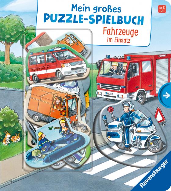 Cover-Bild Mein großes Puzzle-Spielbuch: Fahrzeuge im Einsatz