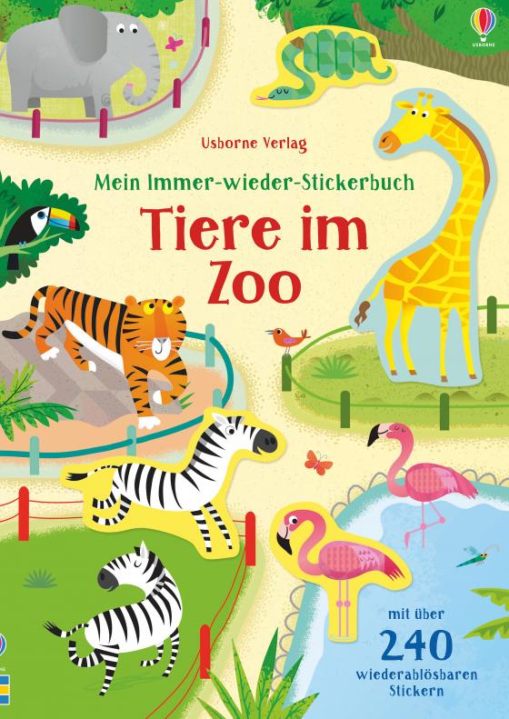 Cover-Bild Mein Immer-wieder-Stickerbuch: Tiere im Zoo