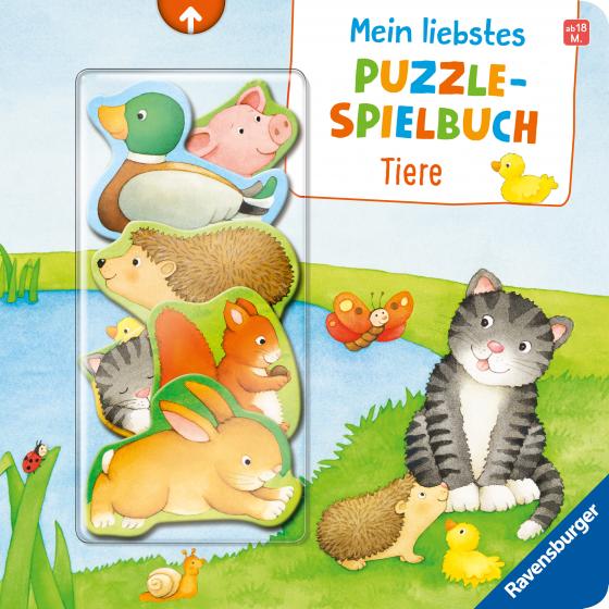 Cover-Bild Mein liebstes Puzzle-Spielbuch: Tiere - Puzzlebuch ab 18 Monaten, mit 6 Puzzleteilen