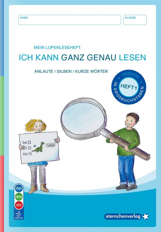 Cover-Bild Mein Lupenleseheft 1 - Ich kann ganz genau lesen - AUSGABE: IN GROßBUCHSTABEN (DaZ)