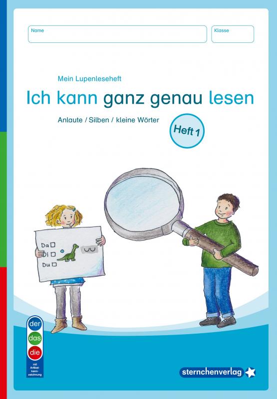 Cover-Bild Mein Lupenleseheft 1 - Ich kann ganz genau lesen - Ausgabe mit Artikelkennzeichnung (DaZ)