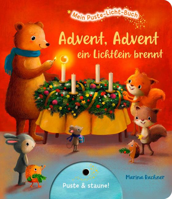 Cover-Bild Mein Puste-Licht-Buch: Advent, Advent, ein Lichtlein brennt