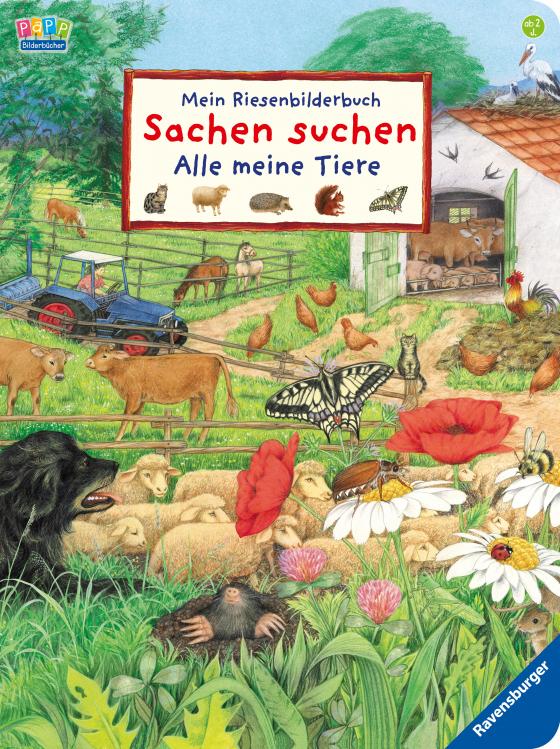 Cover-Bild Mein Riesenbilderbuch Sachen suchen: Alle meine Tiere