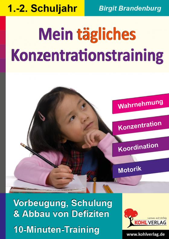 Cover-Bild Mein tägliches Konzentrationstraining, 1./2. Schuljahr