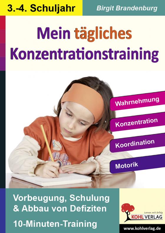Cover-Bild Mein tägliches Konzentrationstraining, 3./4. Schuljahr