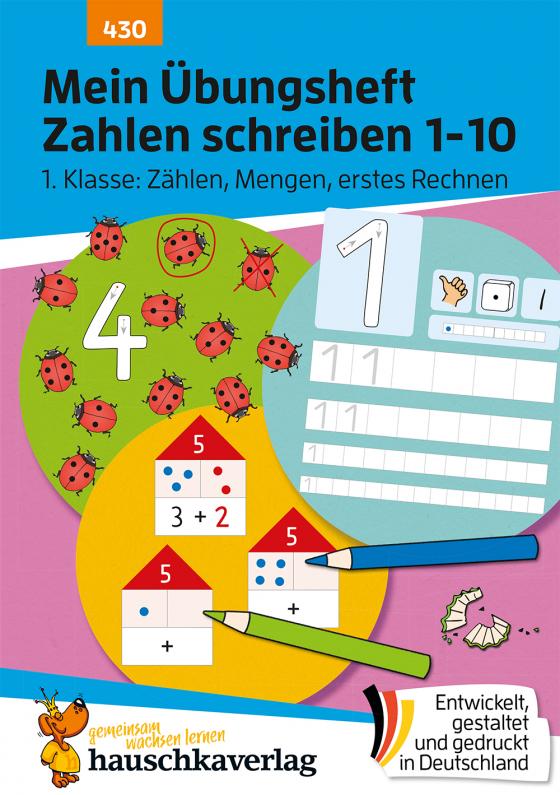 Cover-Bild Mein Übungsheft Zahlen schreiben 1-10 – Schulanfang: Zählen, Mengen, erstes Rechnen