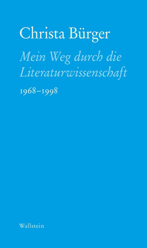 Cover-Bild Mein Weg durch die Literaturwissenschaft