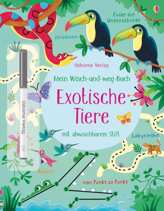 Cover-Bild Mein Wisch-und-weg-Buch: Exotische Tiere