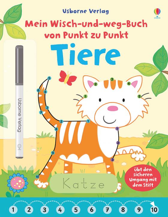 Cover-Bild Mein Wisch-und-weg-Buch von Punkt zu Punkt: Tiere