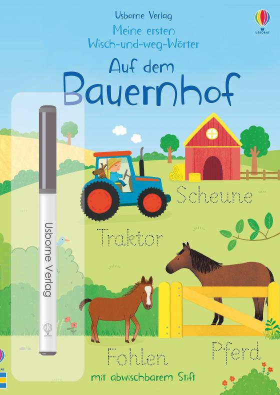 Cover-Bild Meine ersten Wisch-und-weg-Wörter: Auf dem Bauernhof