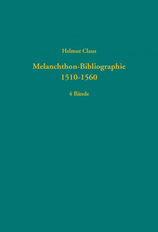 Cover-Bild Melanchthon-Bibliographie 1510-1560