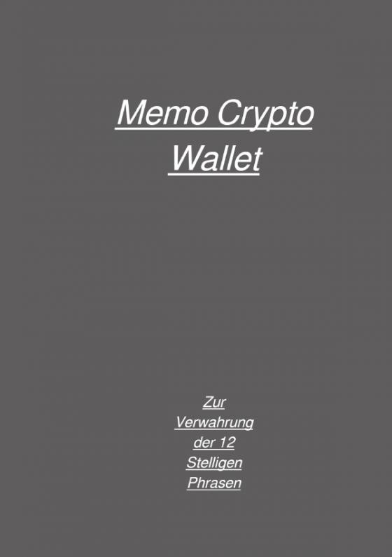 Cover-Bild Memo Crypto Wallet