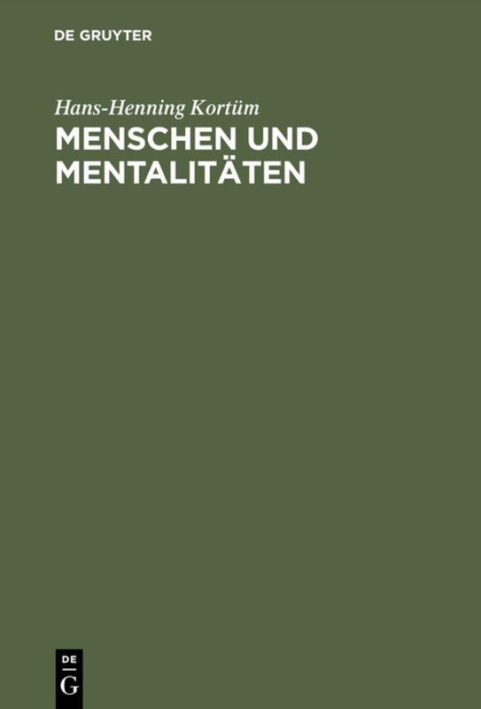 Cover-Bild Menschen und Mentalitäten