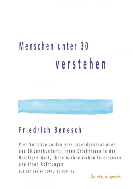 Cover-Bild Menschen unter 30 verstehen