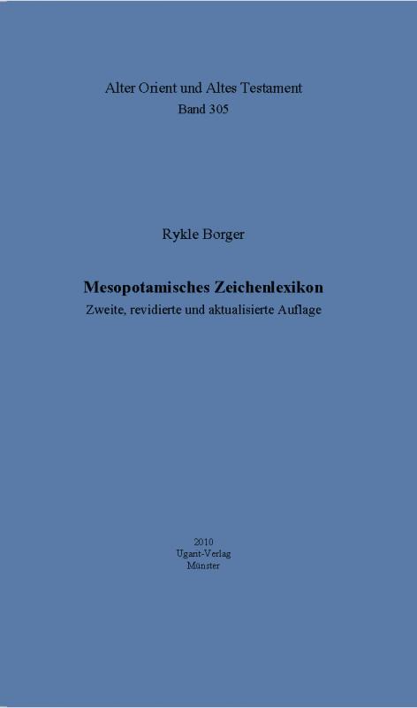 Cover-Bild Mesopotamisches Zeichenlexikon