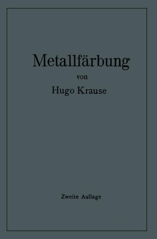 Cover-Bild Metallfärbung