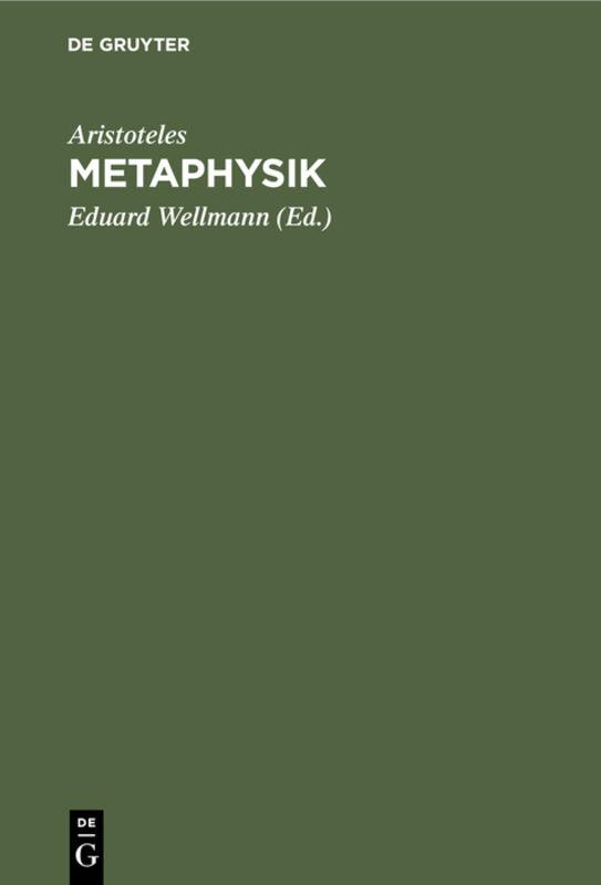 Cover-Bild Metaphysik