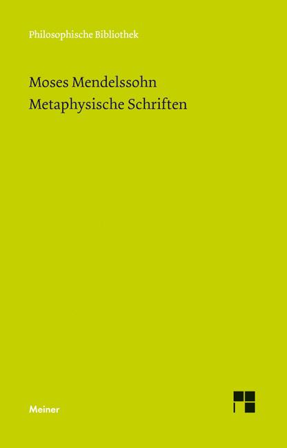 Cover-Bild Metaphysische Schriften