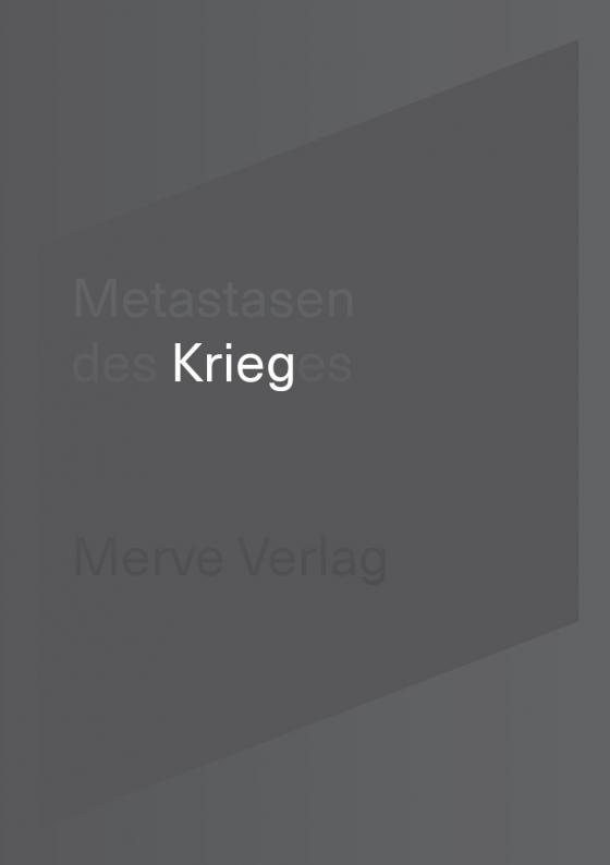 Cover-Bild Metastasen des Krieges