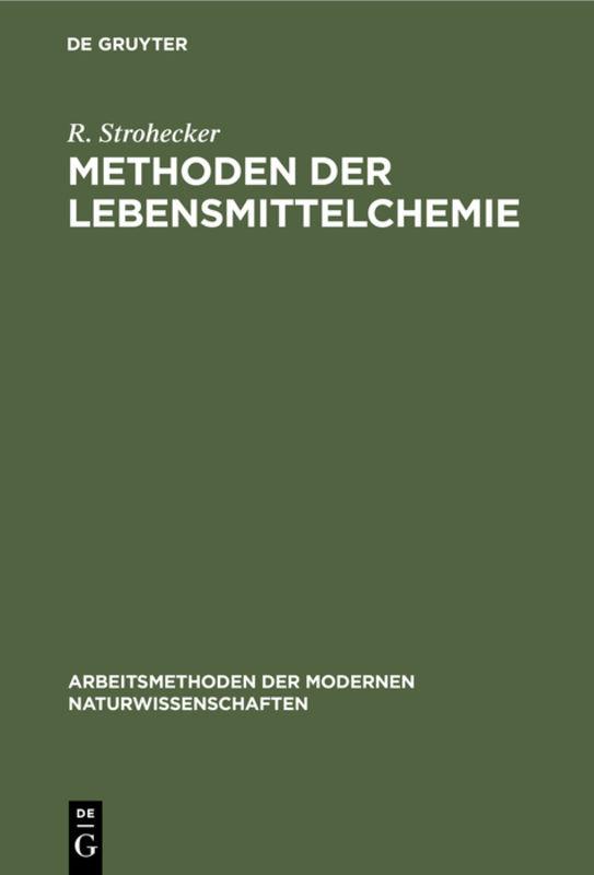 Cover-Bild Methoden der Lebensmittelchemie