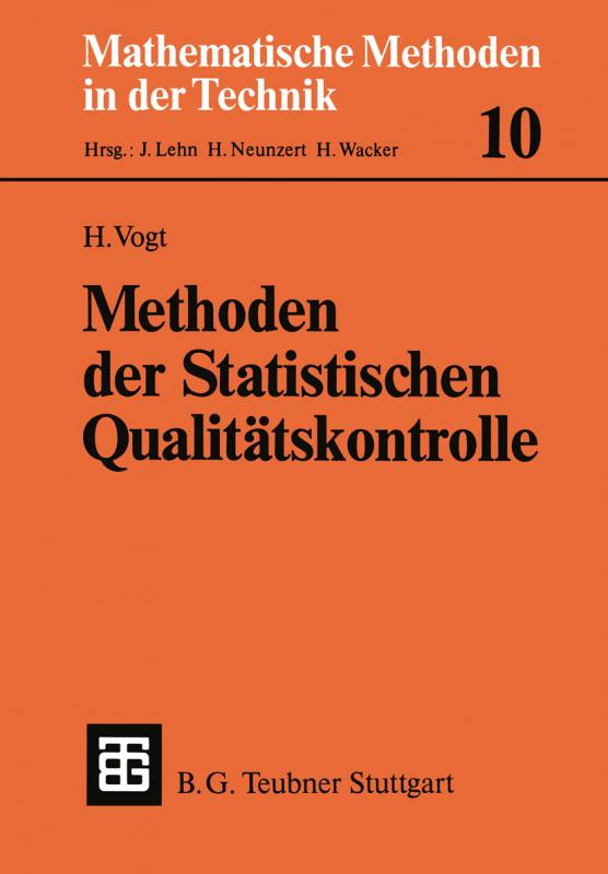 Cover-Bild Methoden der Statistischen Qualitätskontrolle