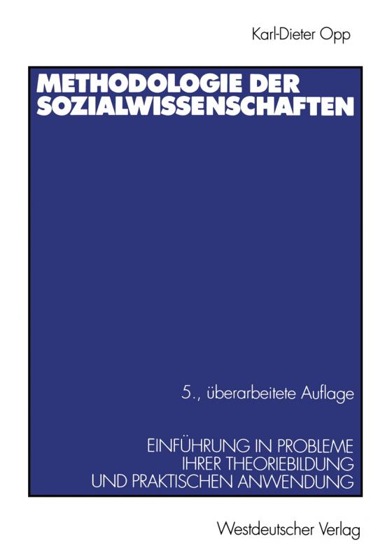 Cover-Bild Methodologie der Sozialwissenschaften