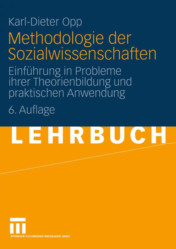 Cover-Bild Methodologie der Sozialwissenschaften