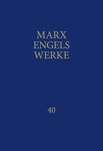 Cover-Bild MEW / Marx-Engels-Werke Band 40