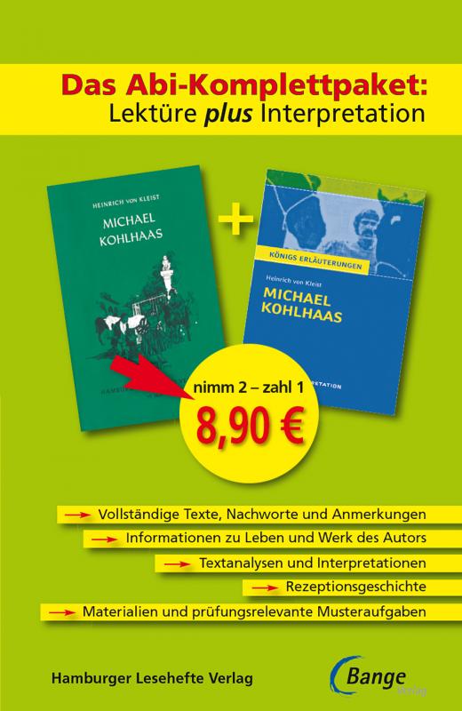 Cover-Bild Michael Kohlhaas von Heinrich von Kleist – Lektüre plus Interpretation