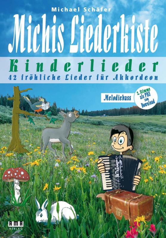 Cover-Bild Michis Liederkiste: Kinderlieder für Akkordeon (Melodiebass)