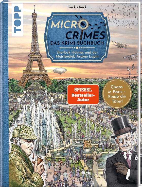 Cover-Bild Micro Crimes. Das Krimi-Suchbuch. Sherlock Holmes und der Meisterdieb Arsène Lupin. Finde die Verbrecher im Chaos von Paris 1920 (SPIEGEL Bestseller-Autor)