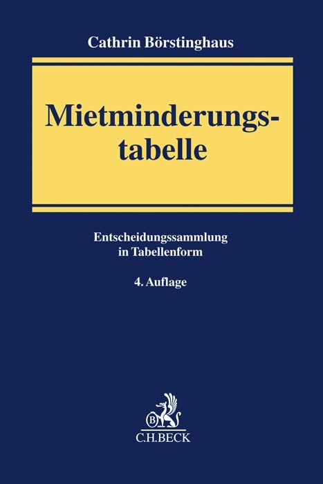 Cover-Bild Mietminderungstabelle