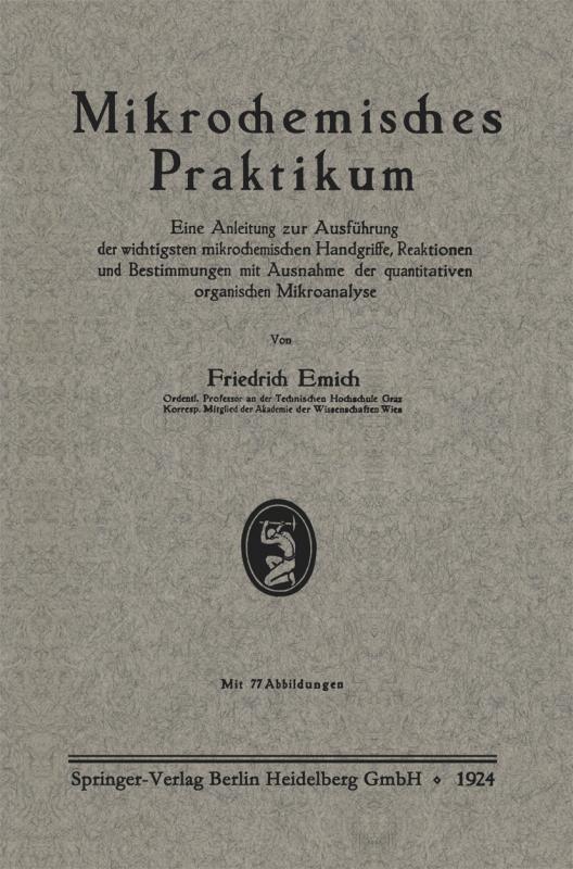 Cover-Bild Mikrochemisches Praktikum