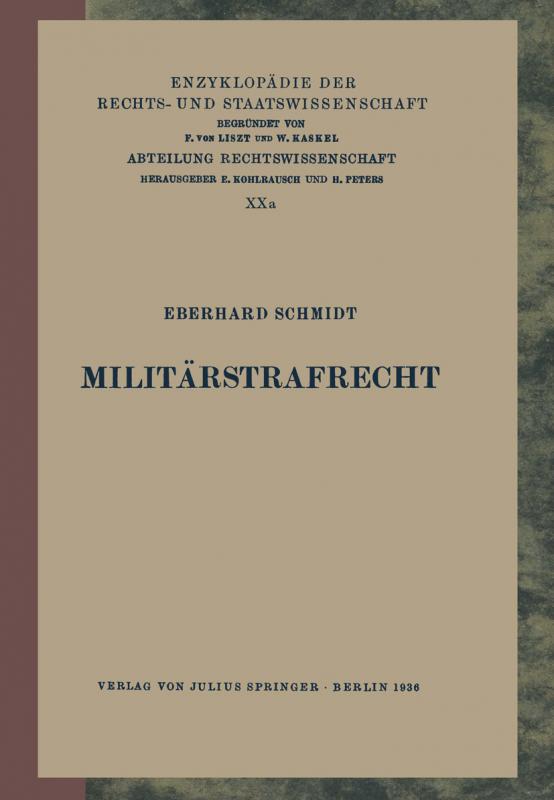 Cover-Bild Militärstrafrecht