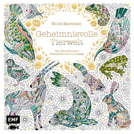 Cover-Bild Millie Marotta's Geheimnisvolle Tierwelt – Die 120 schönsten Abenteuer zum Ausmalen