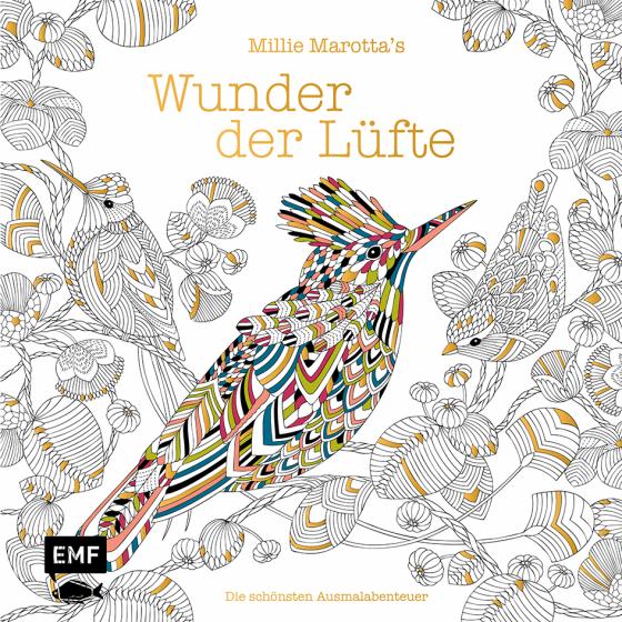 Cover-Bild Millie Marotta's Wunder der Lüfte – Die schönsten Ausmal-Abenteuer