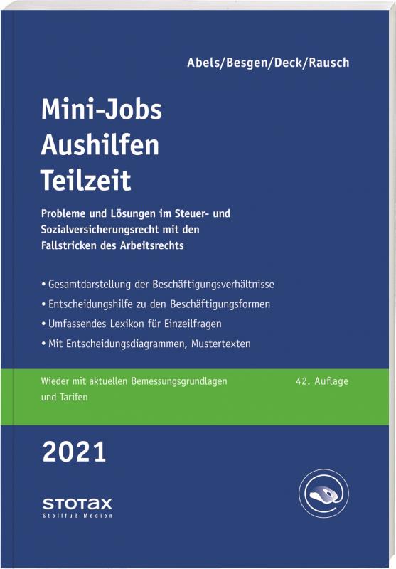 Cover-Bild Mini-Jobs, Aushilfen, Teilzeit 2021