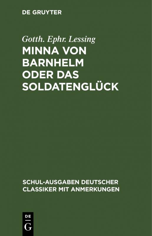 Cover-Bild Minna von Barnhelm oder das Soldatenglück