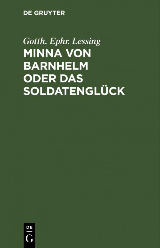 Cover-Bild Minna von Barnhelm oder das Soldatenglück