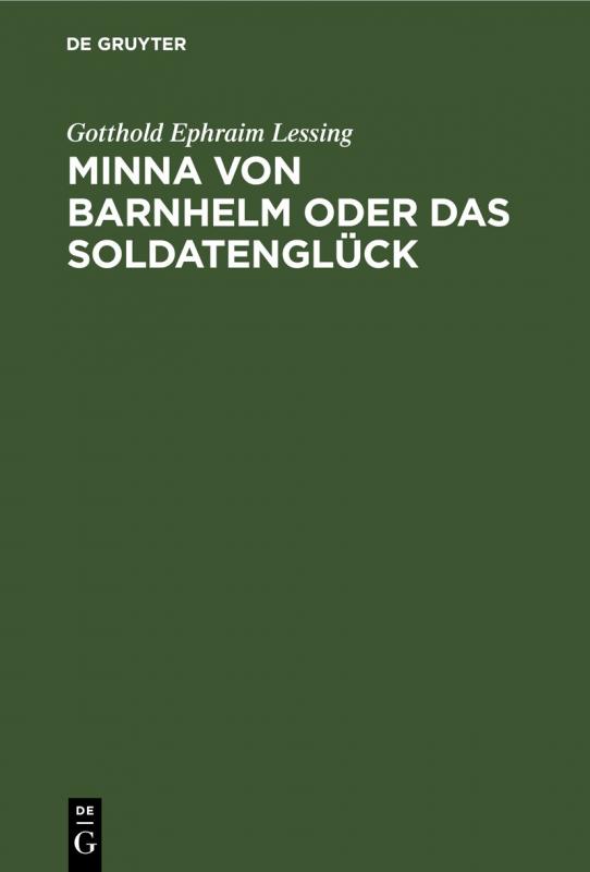 Cover-Bild Minna von Barnhelm oder das Soldatenglück