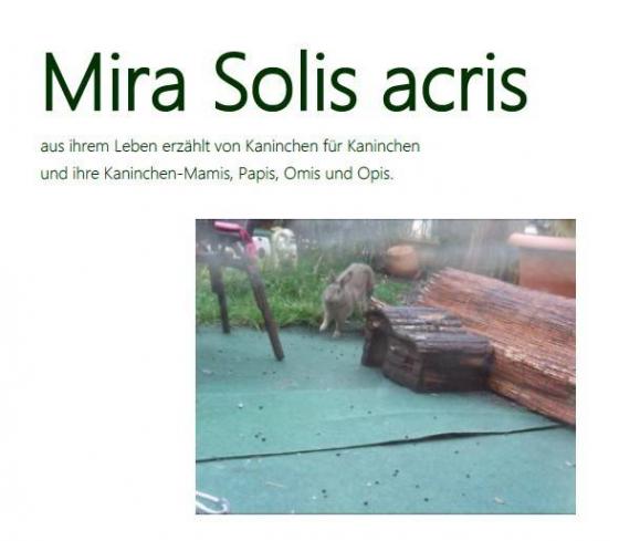 Cover-Bild Mira Solis acris