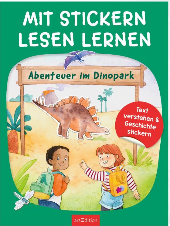 Cover-Bild Mit Stickern Lesen lernen – Abenteuer im Dino-Park