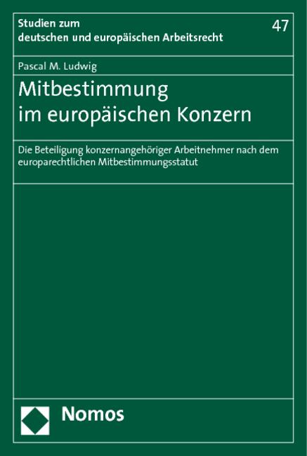 Cover-Bild Mitbestimmung im europäischen Konzern