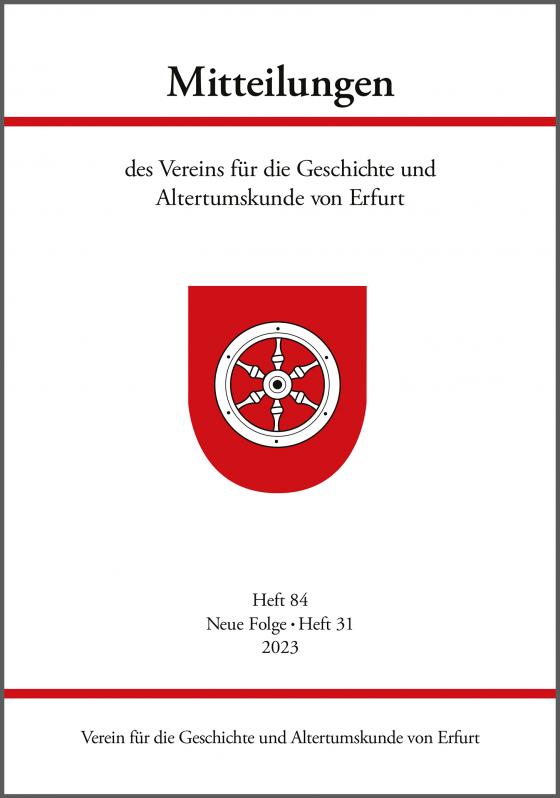 Cover-Bild Mitteilungen des Vereins für die Geschichte und Altertumskunde von Erfurt