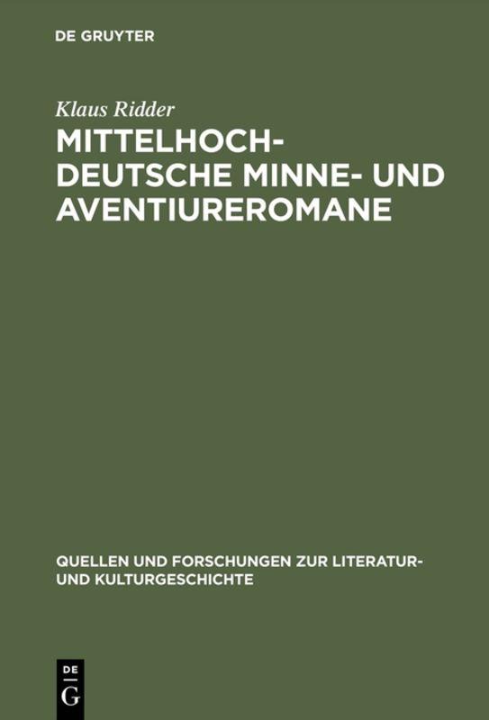 Cover-Bild Mittelhochdeutsche Minne- und Aventiureromane