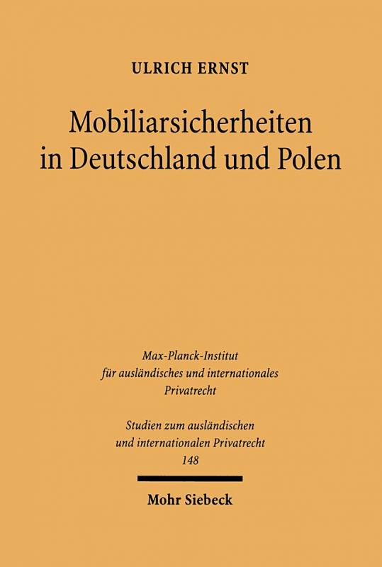 Cover-Bild Mobiliarsicherheiten in Deutschland und Polen