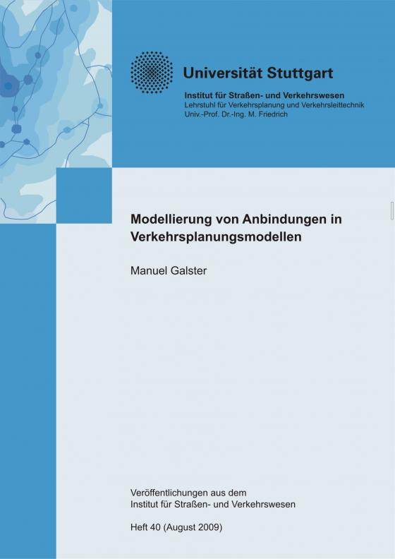 Cover-Bild Modellierung von Anbindungszeiten in Verkehrsplanungsmodellen